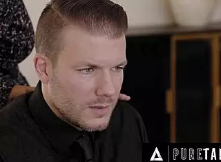 Pure Taboo milf Dana Vespoli drills stepson-in-law's cock missionary after his loss.