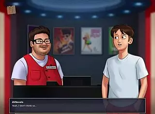 Playing summertime saga 190 gets my big tits so erotic