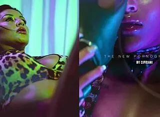 hot fishnet girl masturbated hard by cipriani