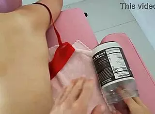 Red Eviee's Huge Tits Massage Sparks Wild Ride Surprise