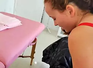 Red Eviee's Huge Tits Massage Sparks Wild Ride Surprise