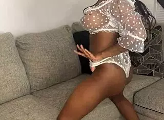 fat ebony cosplay babe with fake tits and big ass tempts