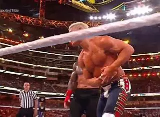 Heart-pounding Reigns vs Rhodes WWE title clash at WrestleMania