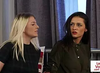 oi sissy peeping tom, british femdoms make you our lingerie voyeur bitch 👠💄