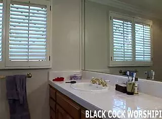 watch me slobber suck then ride stranger's huge black cock