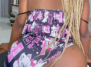 ebony stepsis craves horny neighbor's big cock pounding