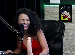 peek at mia luz's teasing swing chat with tifany on sheer red - part 1 vibes