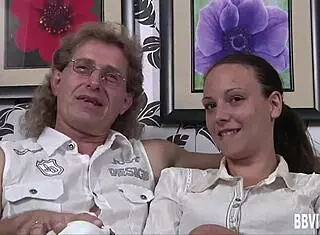 german whore takes two cocks at once