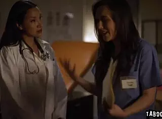 yo vicki chase tricks sinn sage's crush into hot nurse doctor lesbian tribbing