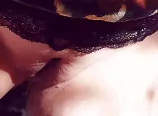 mature blonde's huge shaved cameltoe pussy flashes up close