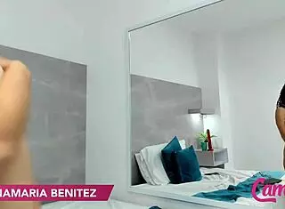 Redhead Anamaria Benitez Teases Shaved Pussy With Vibrator