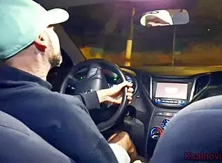 Horny Wife Flashes Ass To Driver Then Fucks Him Publicly On Street Cumshot