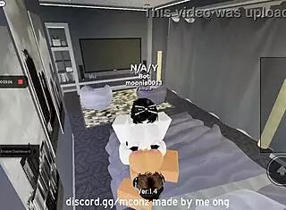Horny futa roblox girl fucks best friend to intense orgasm