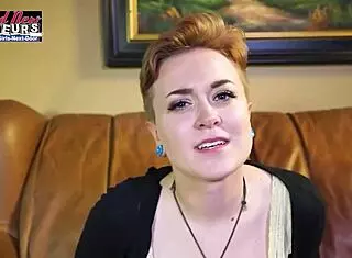 Petite tattooed blonde Micah deepthroats monster cock swallows facial cumshot pov