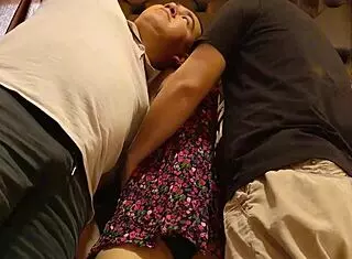 😈 my stepmom bitch loves bdsm groping by multiple guys in miniskirt 🔥