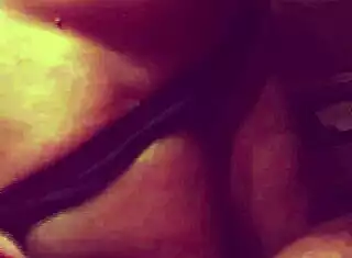 My 35-year-old Asian wife's natural tits grind hard on my throbbing cock