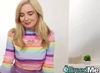 step-mom sneaks in to help breed her son's girl with hot creampie