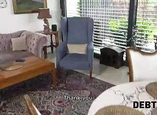 Blue-Eyed Blonde Housewife Sucks Rides Debt Dick!