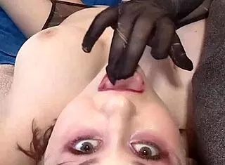 she grinds her dripping cunt on the couch building to explosive squirting orgasm