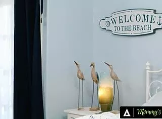 milf rachael cavalli obsesses over stepson's dick after towel drop