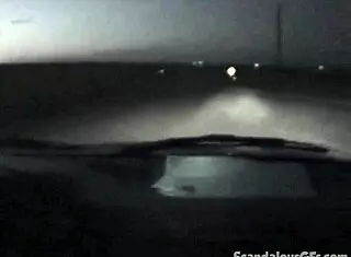 destiny sucks cock close up in the car