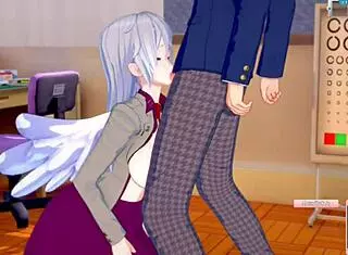 Watch me rub Sagume's huge tits in 3D anime.