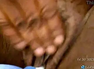 This milf fucks her pussy with a bottle.