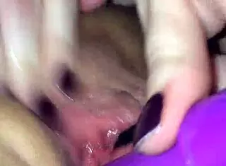 wet lesbian wife masturbating in the living room