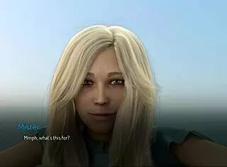 college chick bound tight - wanna touch those big breasts?