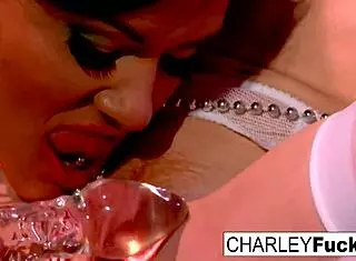 charley chase and her sexy girlfriend are fucking passionately, their big tits bouncing as they lick each other's pussies
