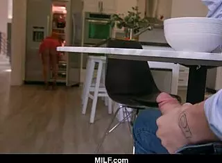 why not give my redhead stepmom the creampie she deserves in this milf scene