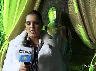 Domme Kumalott Fucks Reporter In Hot Threesome With Brunette Facial Fantasy