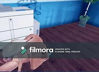 Naughty Office Lady Sucks Boss's Cock in Intense Blowjob Session