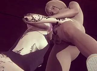 alice dives into futanari hardsex in uncensored hentai game with japanese anime cosplay blowjob and cumshot