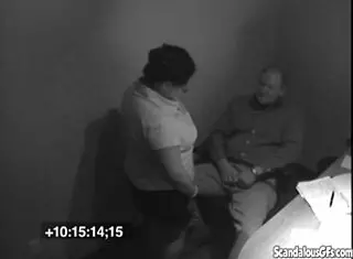 Fat blonde secretary sucks boss dick