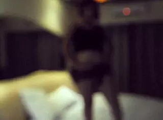 Feeling the monster cock in my fat ass at the hotel