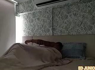 ed junior wakes up and fucks a gaucha bareback fully in red and sheer