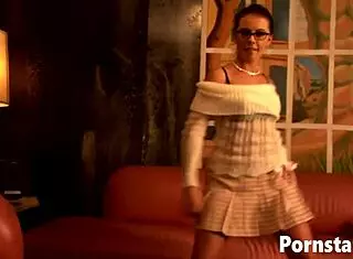 Sexy Pornstar Penny Flame Strips Naked and Finger Fucks Herself Intensely