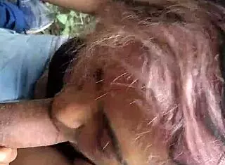 Suck it here, no one's watching the couple's oral fun.