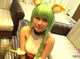 Hentai Cosplay Girl Performs Blowjob And Shoots In Intro