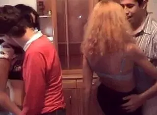 Step brother and sister share family moments