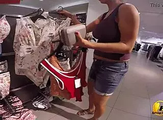 Katerina Hartlova Joins Shopping Trip In Mall Room