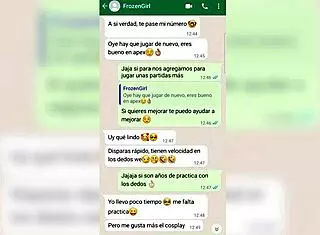 游戏妹发WhatsApp裸照结果操翻天😏