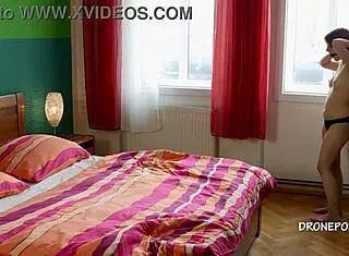 Redhead Casey endures nipple clamps in bondage.