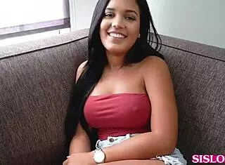 Alina Belle gets proven wrong in doggystyle fun 😏💦