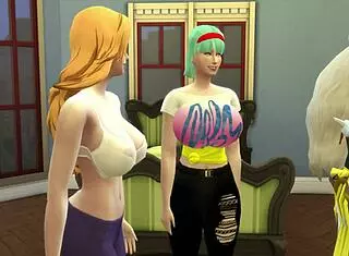 Sesshomaru seduces Bulma and Rangiku for hot threesome 😏