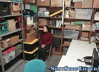 The skanky thief feels intense pleasure riding the policeman's dick, getting caught in the act with a facial cumshot.