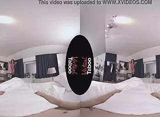 Virtual taboo party time, pov exploring shaved areas and curves inside.