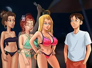 Fucking My Girlfriend And Her Friend On The Beach In Summertime Saga!