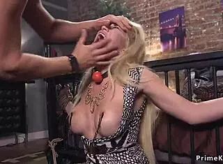 want to see busty blonde doggy banged in bondage?